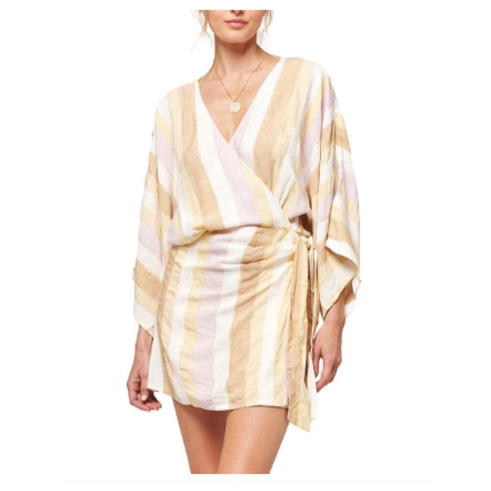 L*Space Striped Pfeiffer Dress Small